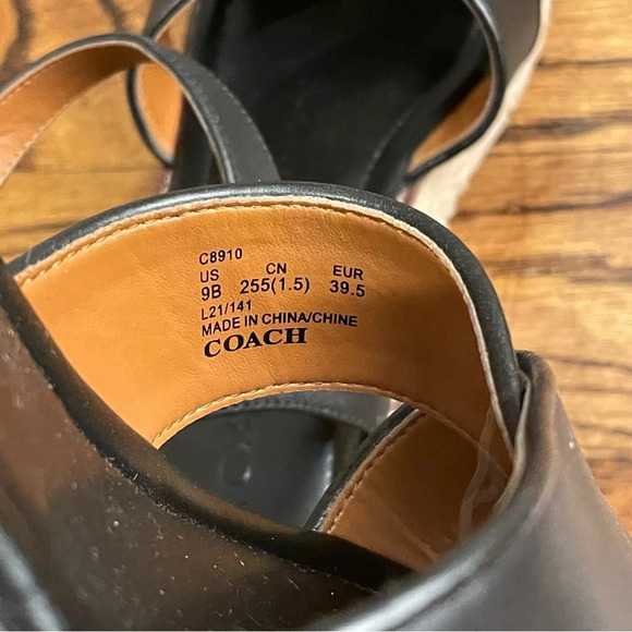 Coach Espadrilles W9 Leather - Picture 3 of 5